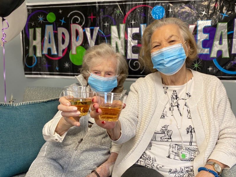 Residents celebrating the New Year