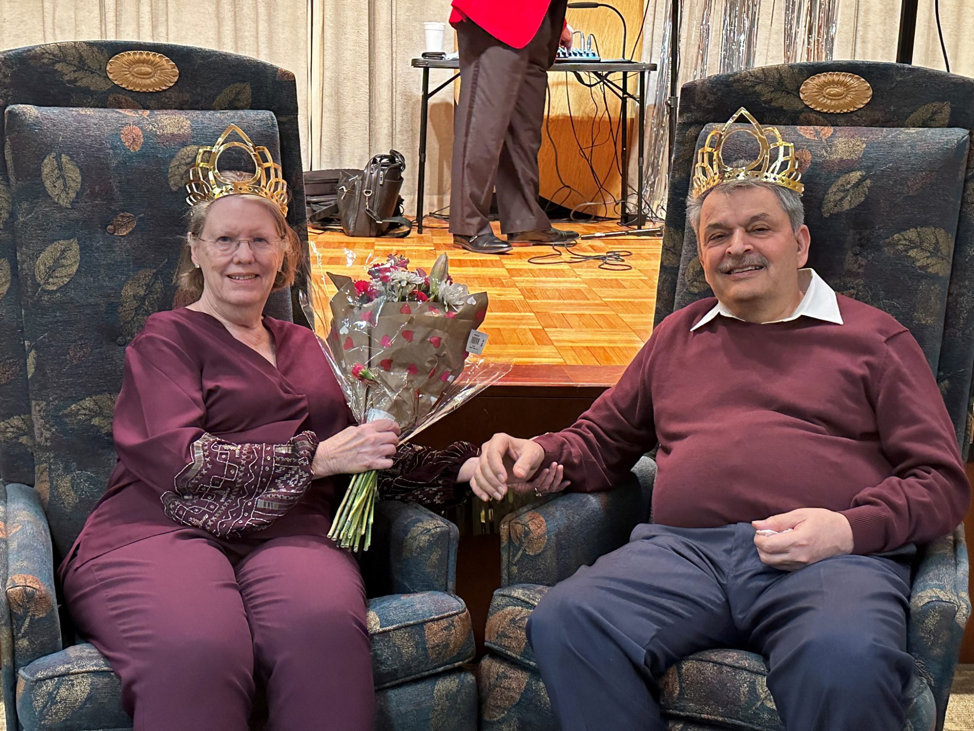 Senior Prom Queen and King, Barbara and Mike Mohajery